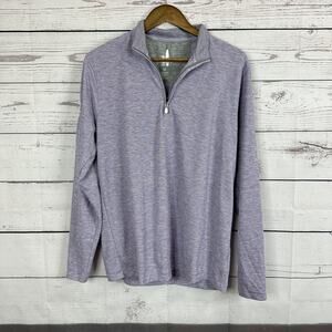 Johnnie-O Pullover Top Shirt Mens Large Purple Logo Golf Jackson Hole Logo